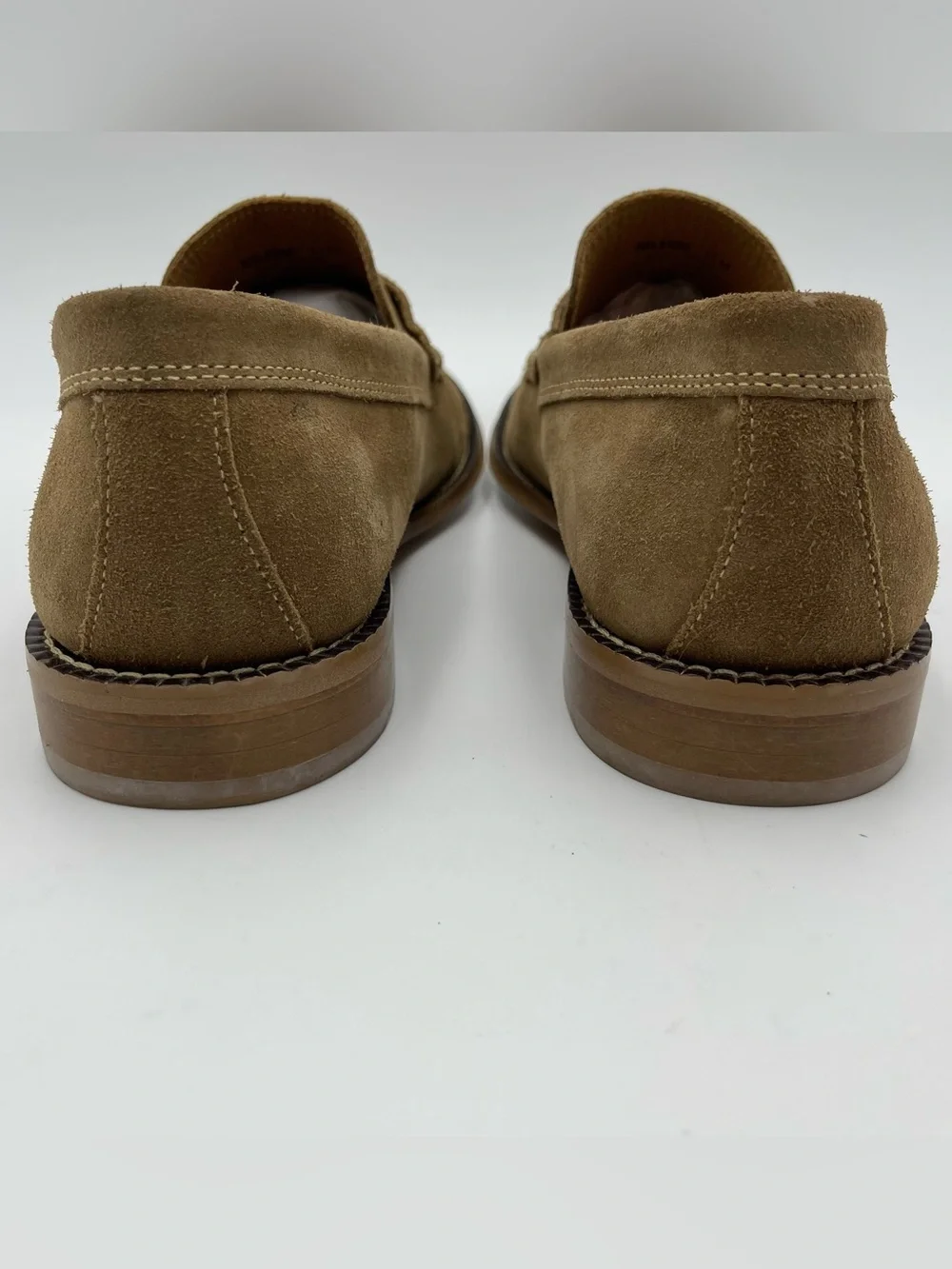 Donald Pliner Men SZ 11M Miles Dark Taupe/Tobacco Suede Loafers Shoes MSRP $285